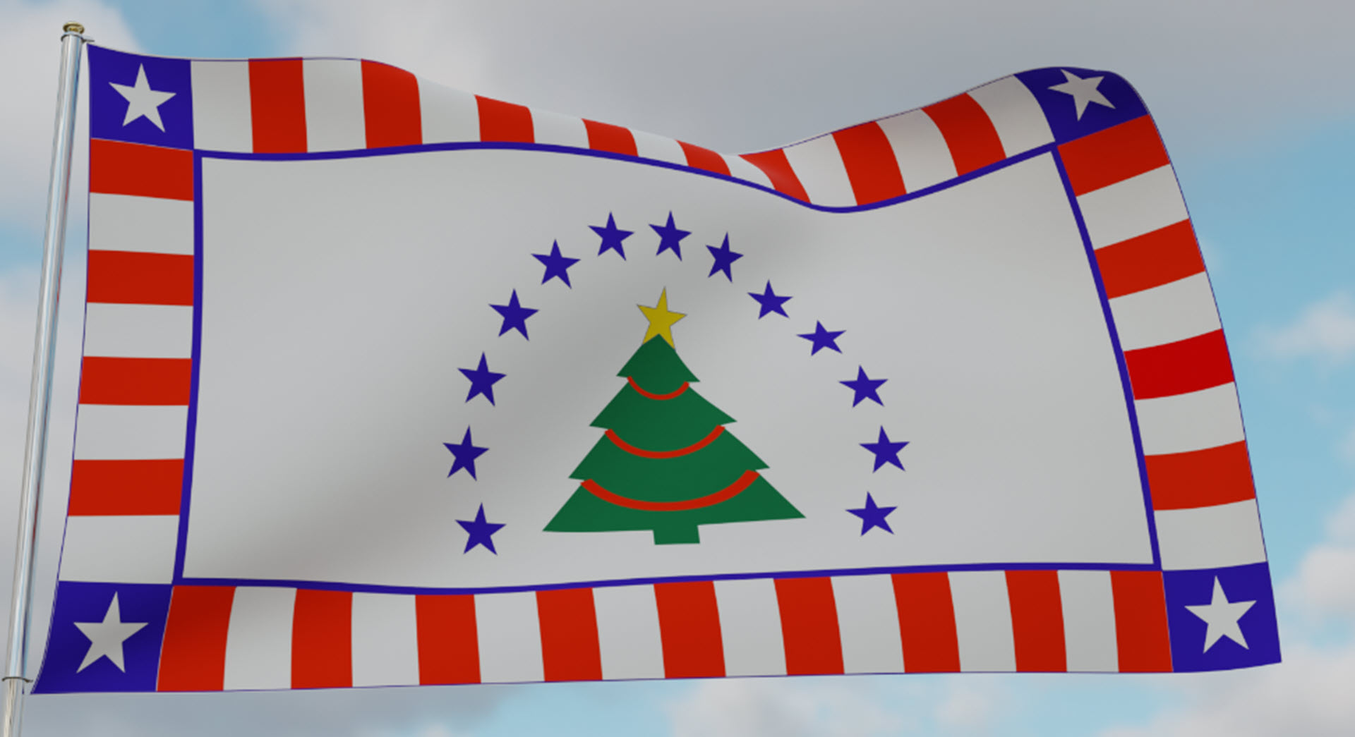 american flag christmas clip art